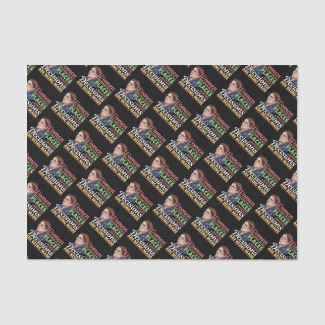 Ruth Bader Ginsburg Feminist Lawyer Judge Tissue Paper (Front)