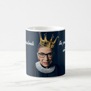 Ruth Bader Ginsburg Gold Crown Coffee Mug