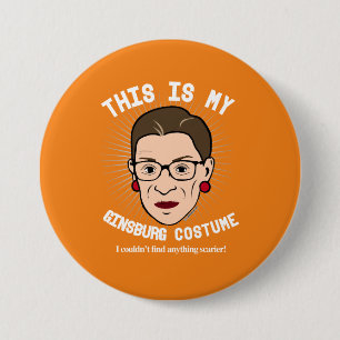 Ruth Bader Ginsburg Halloween Costume - I couldn't Pinback Button