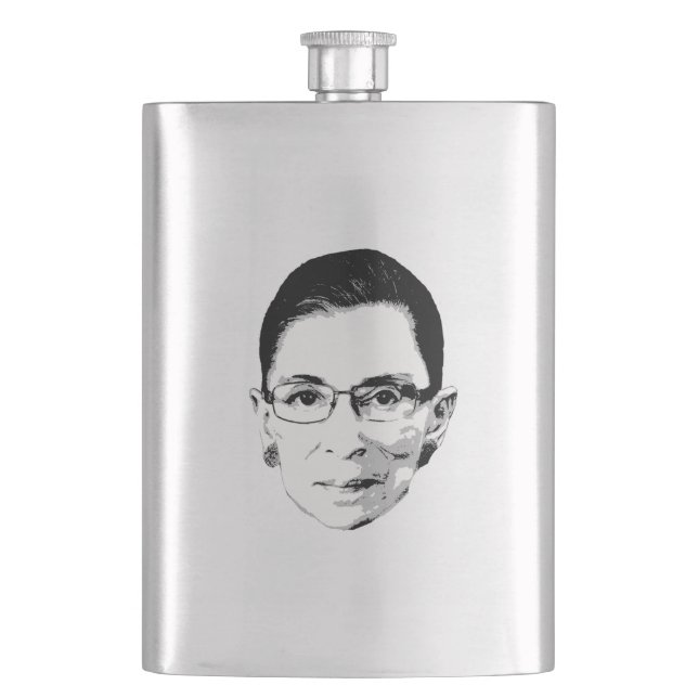 Ruth Bader Ginsburg Head Flask (Front)