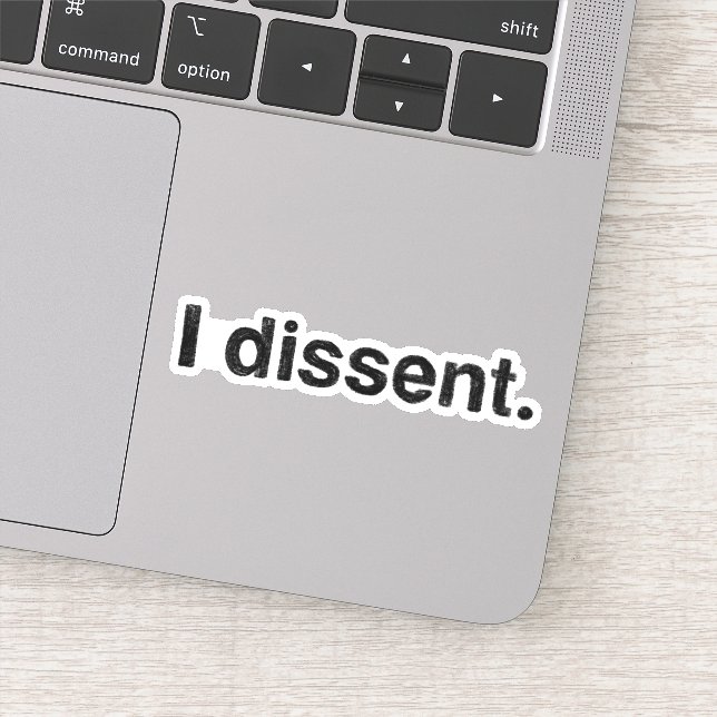 Ruth Bader Ginsburg I Dissent RBG Sticker (Detail)