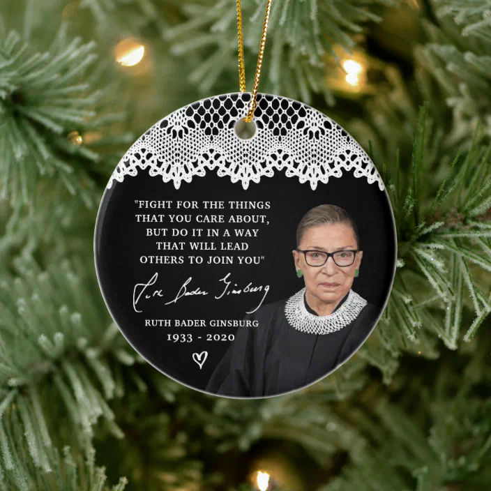 The Notorious RBG Christmas Ornament Ruth Bader Ginsburg Ornament Feminism 