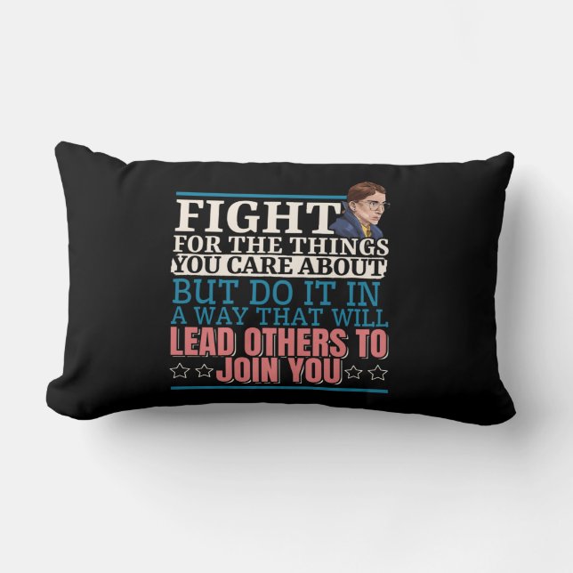 Ruth Bader Ginsburg Lead Others to Join You Lumbar Pillow (Front)
