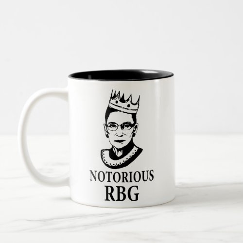 Ruth Bader Ginsburg Mug RBG Mug Notorious Rbg Two_Tone Coffee Mug