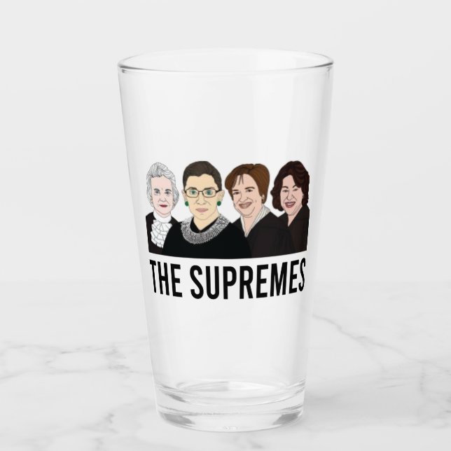 Ruth Bader Ginsburg Mug, Supreme Court Women Glass (Front)