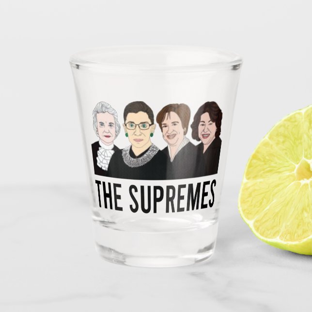 Ruth Bader Ginsburg Mug, Supreme Court Women Shot Glass (Front)