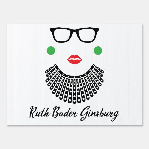 Ruth Bader Ginsburg Notorious RBG Dissent Collar Sign