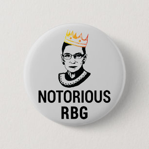 Ruth Bader Ginsburg, Notorious RBG Gold Crown Button