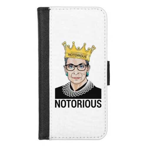 Ruth Bader Ginsburg Notorious RBG iPhone 87 Wallet Case