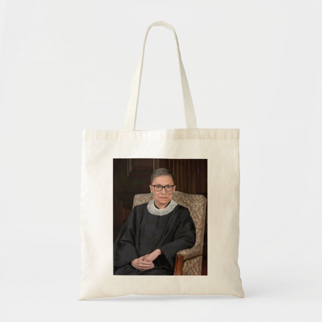 Ruth Bader Ginsburg Portrait Tote Bag (Front)