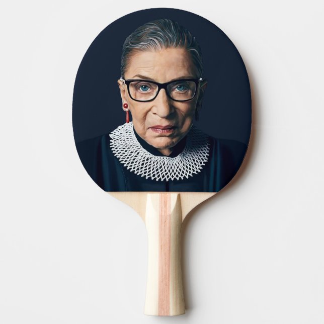 Ruth Bader Ginsburg  Poster Ping Pong Paddle (Front)