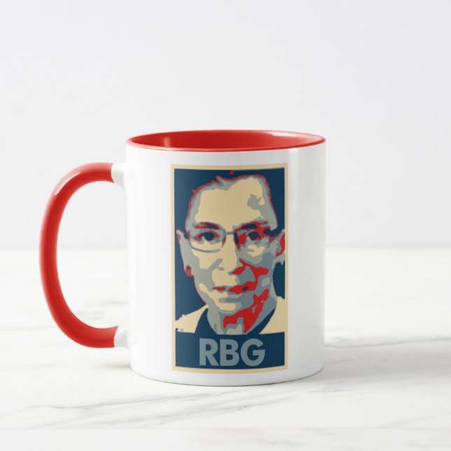 Ruth Bader Ginsburg Poster Political Parody Mug (Left)
