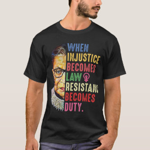Ruth Bader Ginsburg Pro Choice My Body My Choice F T-Shirt