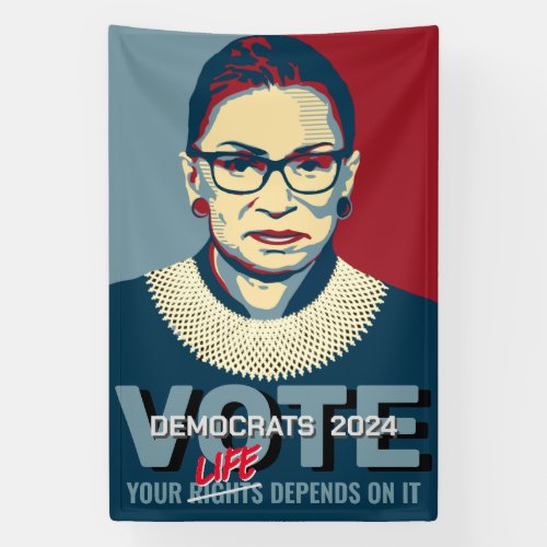 Ruth Bader Ginsburg Pro_Choice Vote 2024 Poster Banner