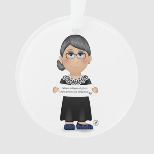 Ruth Bader Ginsburg quote 1 Ornament