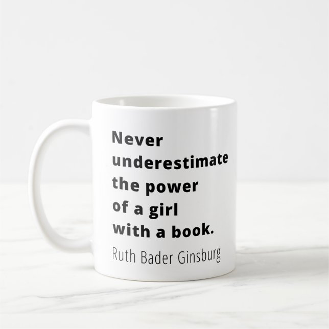 Ruth Bader Ginsburg Quote Coffee Mug (Left)