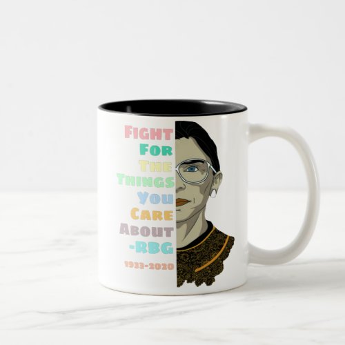 Ruth Bader Ginsburg Quote Two_Tone Coffee Mug