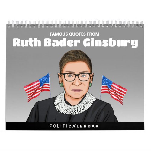 Ruth Bader Ginsburg Quotes Calendar