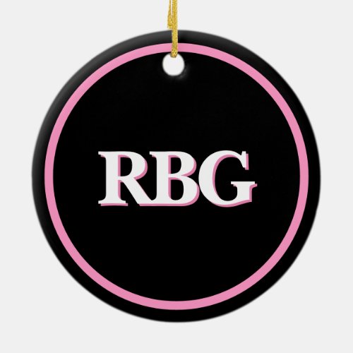 Ruth Bader Ginsburg RBG Ceramic Ornament