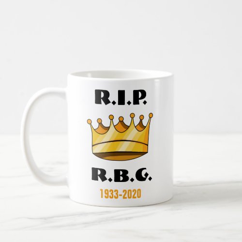 Ruth Bader Ginsburg RBG Rest In Peace Coffee Mug