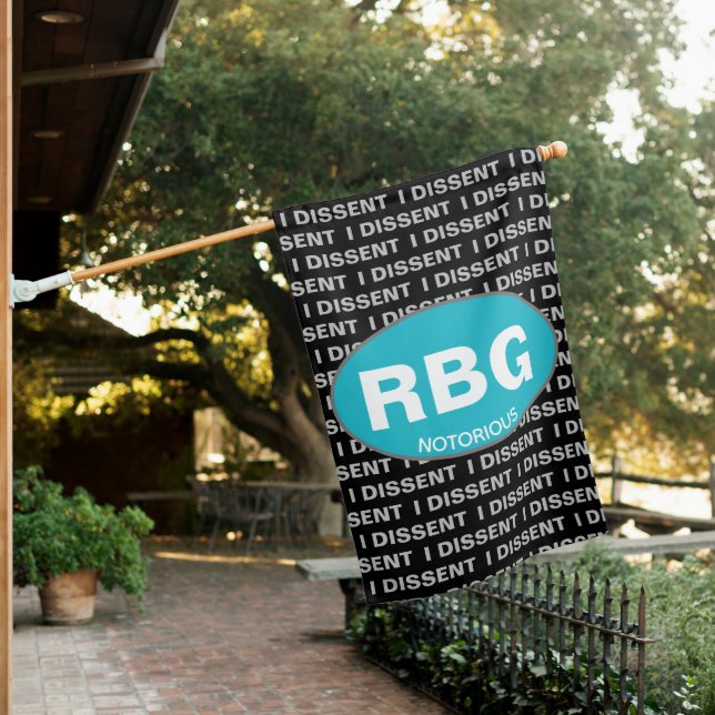 Ruth Bader Ginsburg  RBG Supreme Court Feminist House Flag (In SItu)