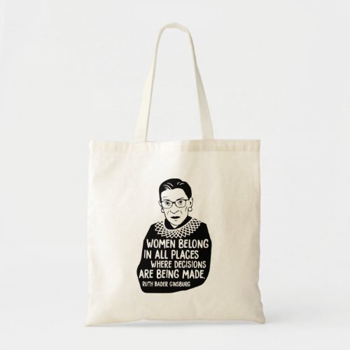 Ruth Bader Ginsburg RBG Tote Bag