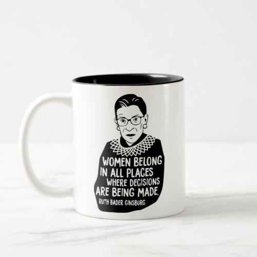 Ruth Bader Ginsburg RBG Two_Tone Coffee Mug