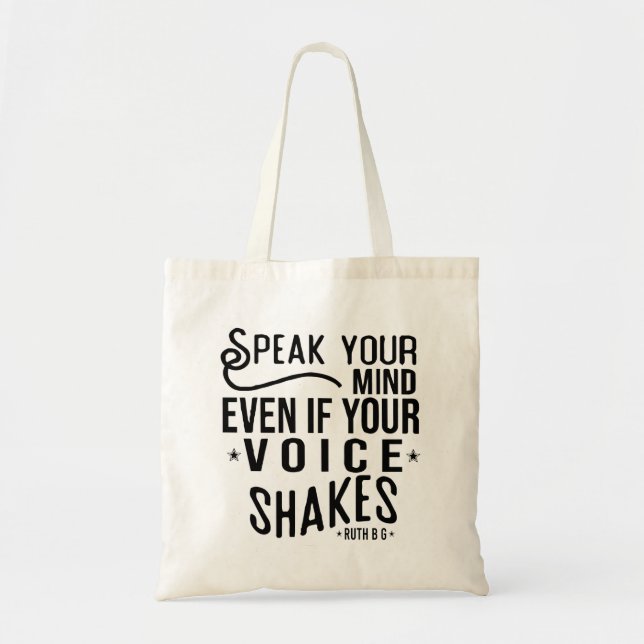 Ruth Bader Ginsburg, Ruth Feminist Political Icon Tote Bag (Front)