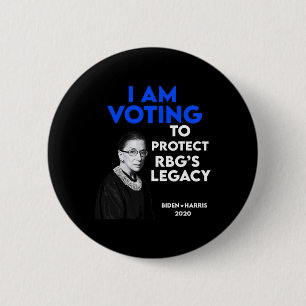 Ruth Bader Ginsburg&#';s Legacy Vote Biden 2020 Button