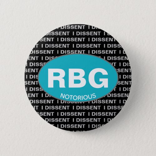 Ruth Bader Ginsburg Supreme Court Justice Feminist Button