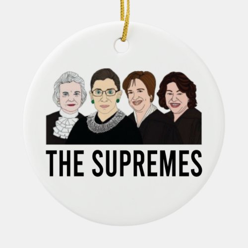 Ruth Bader Ginsburg Supreme Court Women Ceramic Ornament