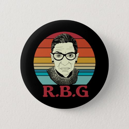 Ruth Bader Ginsburg The Notorious RBG Button