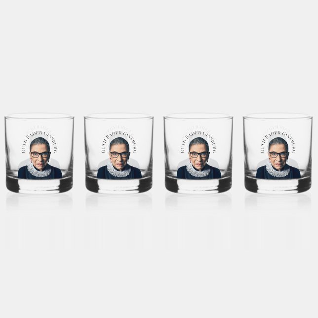Ruth Bader Ginsburg  Whiskey Glass (Front)