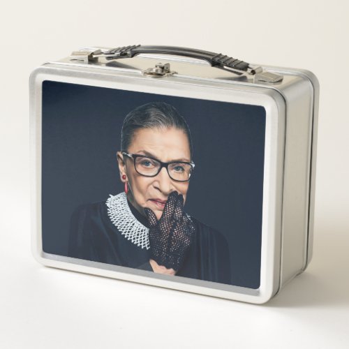 Ruth Bader Ginsburg with Glove Metal Lunch Box