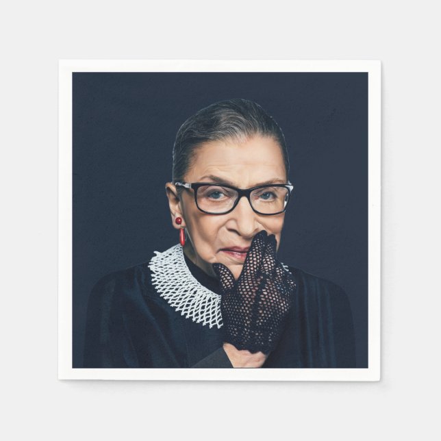Ruth Bader Ginsburg with Glove Napkins (Front)