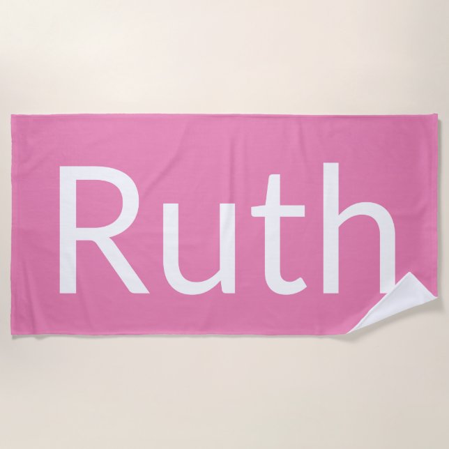 Ruth Beach Towel (Front)