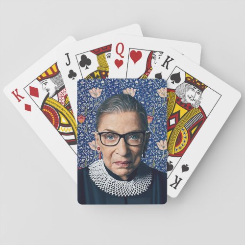 Ruth Ginsburg with Medway Tapestry Playing Cards