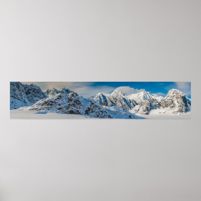 Ruth Glacier Denali National Park Pano Poster (Front)