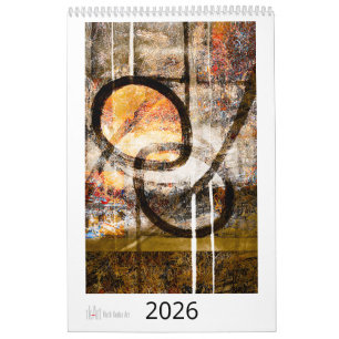 Ruth Kedar Art Calendar 2026 in White