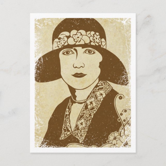 "Ruth" ~ Roaring 20's Postcard (Front)