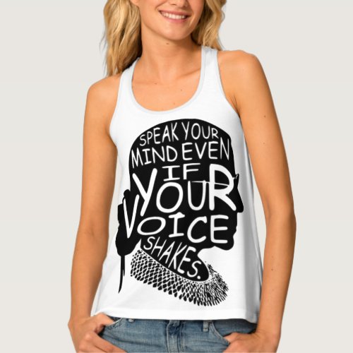 Ruth  Speak Your Mind Even If Your Voice Shakes T_ Tank Top