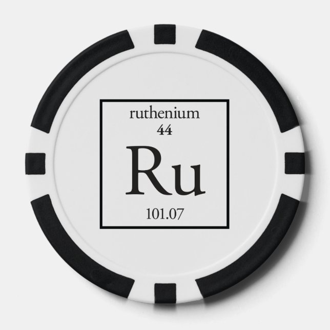 Ruthenium Poker Chips (Front)