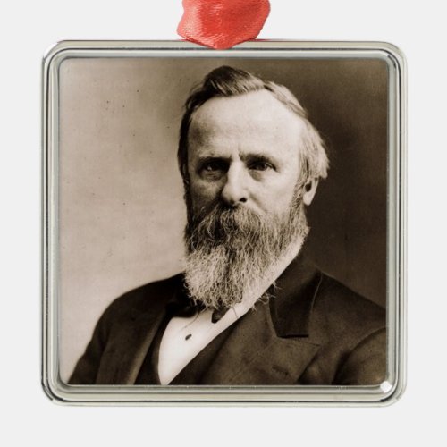 Rutherford B Hayes 19th President Metal Ornament