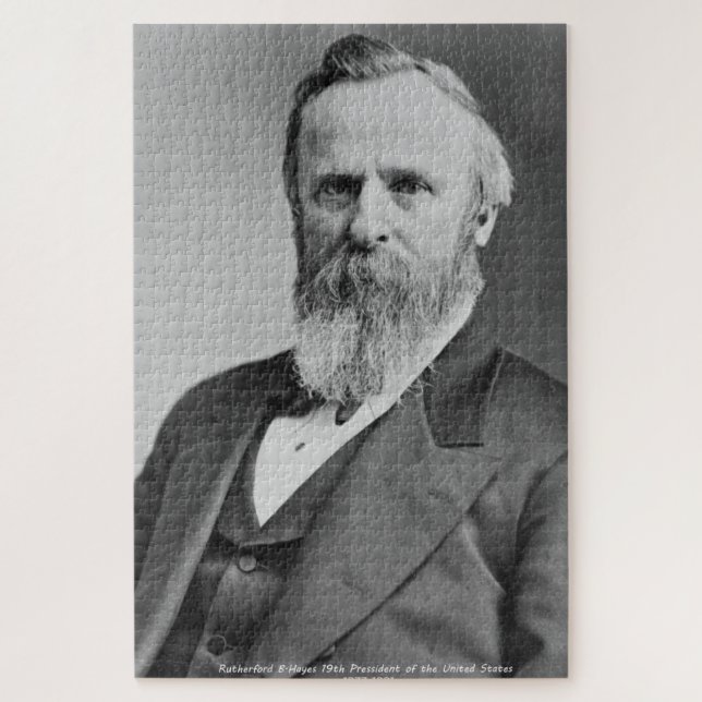 Rutherford B. Hayes 19th President of America. Jigsaw Puzzle (Vertical)