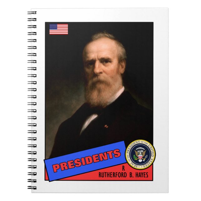 Rutherford B. Hayes Baseball Card Notebook (Front)