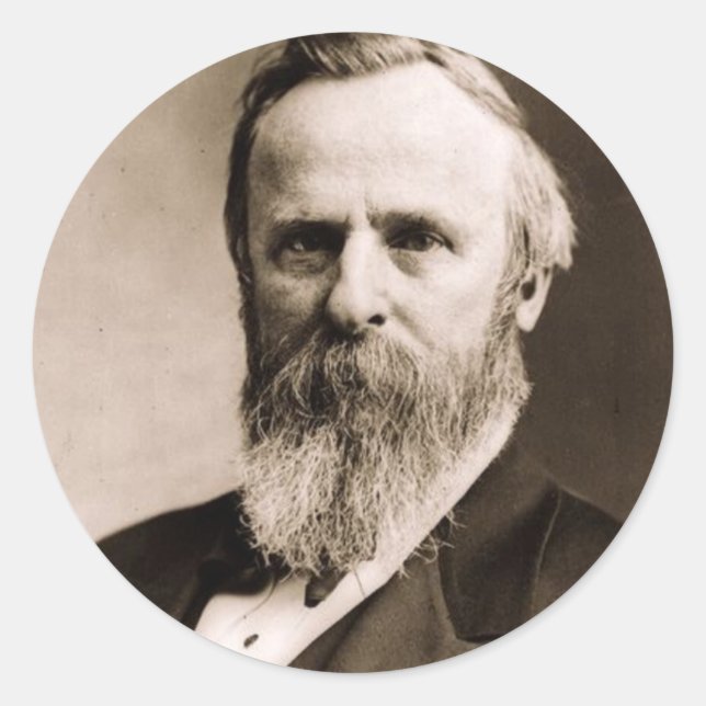 Rutherford B. Hayes Classic Round Sticker (Front)