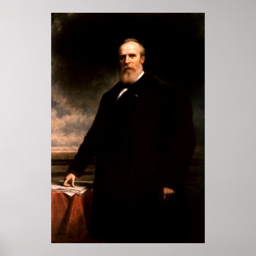 RUTHERFORD B HAYES Portrait by Daniel Huntington Poster