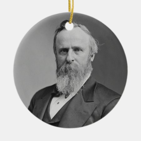 Rutherford B. Hayes Portrait By Mathew Brady Ceramic Ornament
