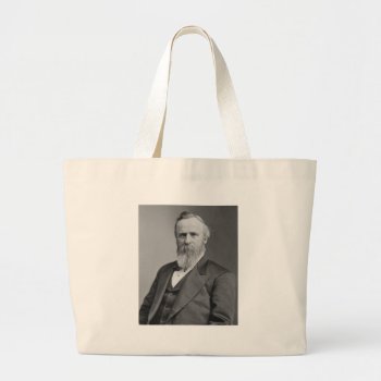 Rutherford B. Hayes Portrait By Mathew Brady Large Tote Bag by allphotos at Zazzle