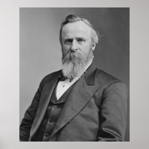 Rutherford B Hayes Portrait by Mathew Brady Poster